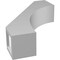 Ekena Millwork 3-in. W x 10-in. D x 14-in. H Westlake Architectural Grade PVC Knee Brace BRCP03X10X14WTL - alternate 3